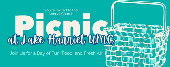 annual church picnic, june 9, 2024, lake harriet umc courtyard